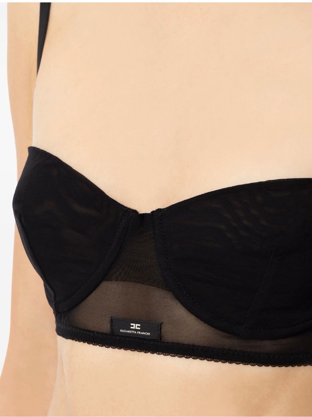 Elisabetti Franchi Stretch Tulle Bratop IT 46 BNWT